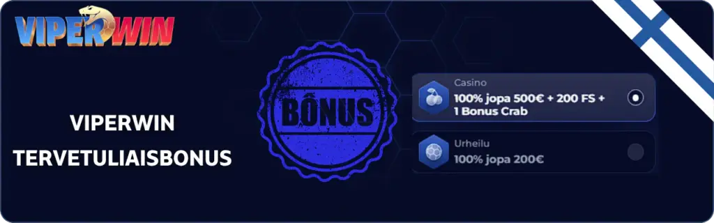 Viperwin Hanki tervetuliaisbonus